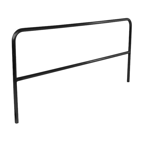 STEEL PIPE SAFETY RAILING 120 IN LENGTH BLACK